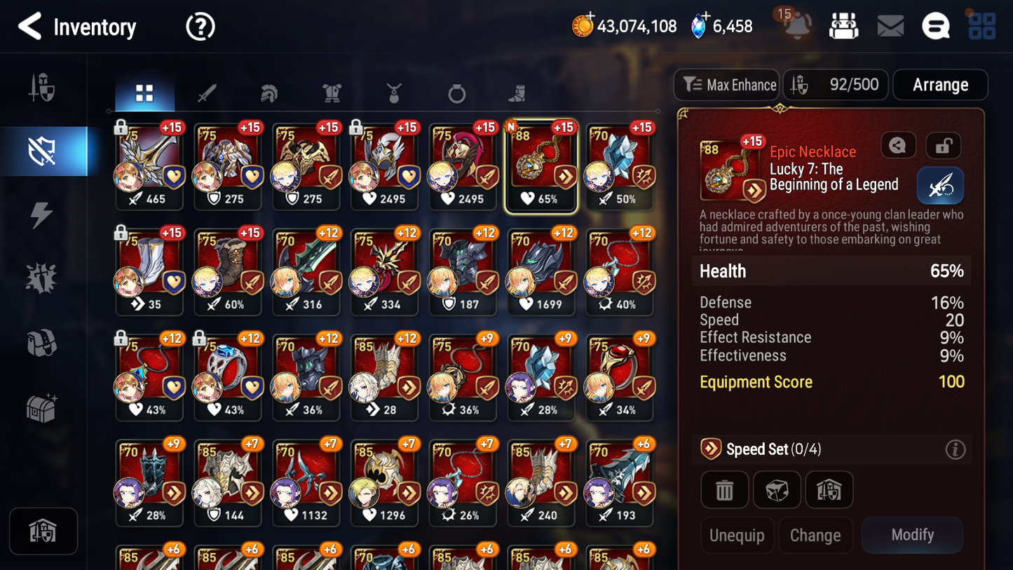 [GLOBAL] Epic 7 Seven 13ML + 30 4★ ML(lots dups) Empyrean Ilynav Bystander Hwayoung Dragon Bride Senya Conqueror Lilias Krau Kawerik Vivian+20 speed 10-10 Account-Mobile Games Starter