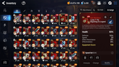 [GLOBAL] Epic 7 Seven 13ML + 30 4★ ML(lots dups) Empyrean Ilynav Bystander Hwayoung Dragon Bride Senya Conqueror Lilias Krau Kawerik Vivian+20 speed 10-10 Account-Mobile Games Starter