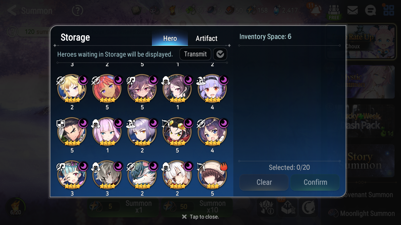 [GLOBAL] Epic 7 Seven 11ML + 32 4★ ML(lots dups) Empyrean Ilynav Sea Phantom Politis Sharun Lone Crescent Bellona Remnant Violet Specter Tenebra Sylvan Sage Vivian Silver Blade Aramintha + Name 10-10 Account-Mobile Games Starter