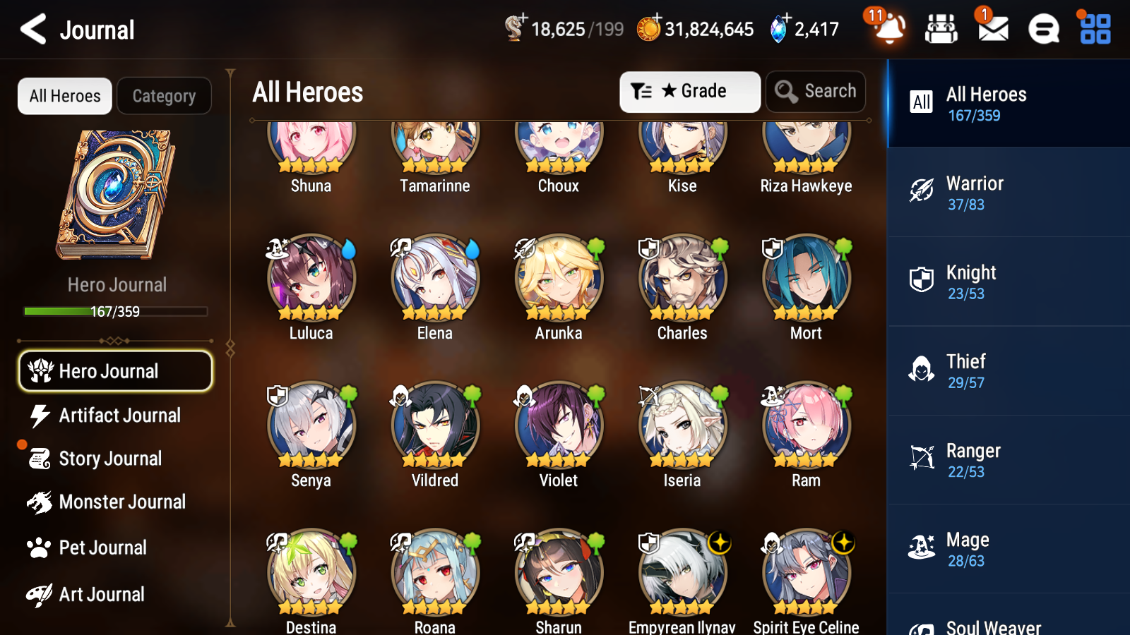 [GLOBAL] Epic 7 Seven 13ML + 32 4★ ML(lots dups) Lady of the Scales Empyrean Ilynav Sea Phantom Politis Sharun Lone Crescent Bellona Remnant Violet Specter Tenebra Sylvan Sage Vivian Silver Blade Aramintha + Name+20 Speed 10-10 Account-Mobile Games Starter