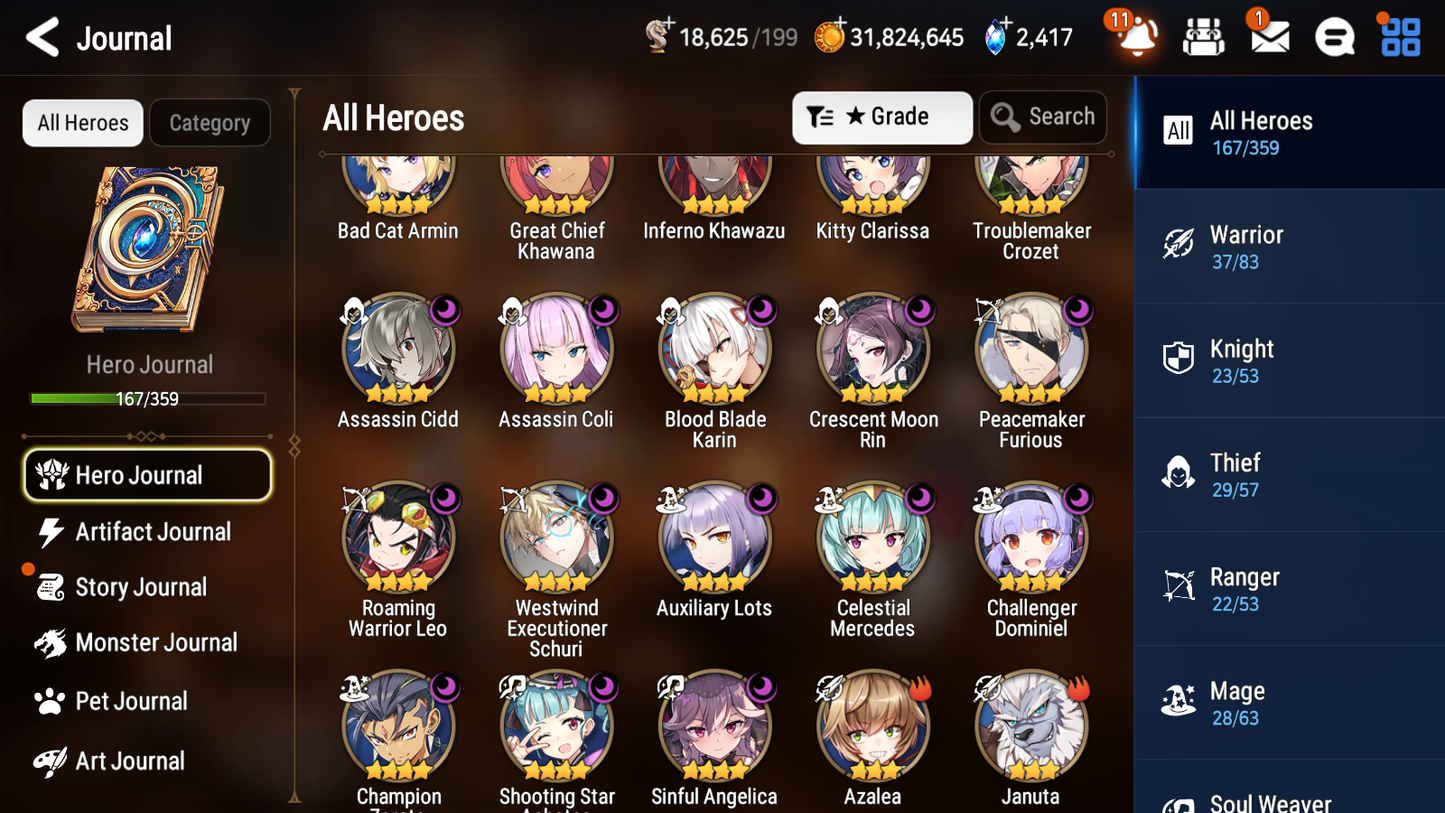 [GLOBAL] Epic 7 Seven 13ML + 32 4★ ML(lots dups) Lady of the Scales Empyrean Ilynav Sea Phantom Politis Sharun Lone Crescent Bellona Remnant Violet Specter Tenebra Sylvan Sage Vivian Silver Blade Aramintha + Name+20 Speed 10-10 Account-Mobile Games Starter