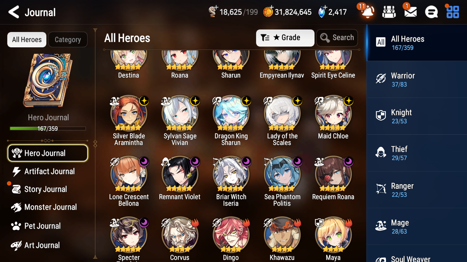 [GLOBAL] Epic 7 Seven 13ML + 32 4★ ML(lots dups) Lady of the Scales Empyrean Ilynav Sea Phantom Politis Sharun Lone Crescent Bellona Remnant Violet Specter Tenebra Sylvan Sage Vivian Silver Blade Aramintha + Name+20 Speed 10-10 Account-Mobile Games Starter