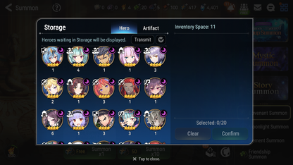 [GLOBAL] Epic 7 Seven 12ML + 34 4★ ML(lots dups) + 40 ML Coin Sea Phantom Politis Belian Solitaria Straze Fallen Cecilia Kura Maid Chloe Luluca + Name 10-10 Account-Mobile Games Starter