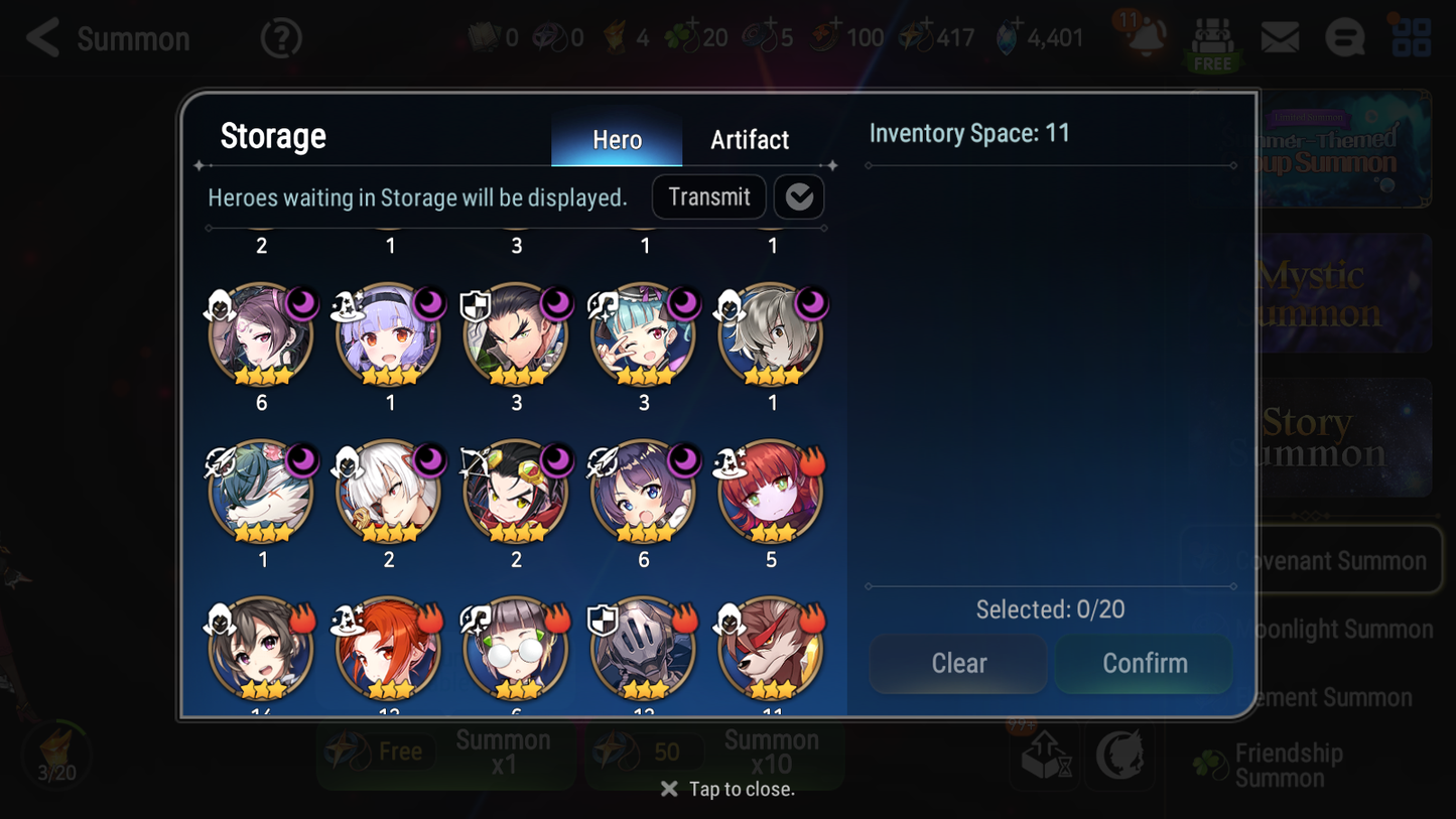 [GLOBAL] Epic 7 Seven 12ML + 34 4★ ML(lots dups) + 40 ML Coin Sea Phantom Politis Belian Solitaria Straze Fallen Cecilia Kura Maid Chloe Luluca + Name 10-10 Account-Mobile Games Starter