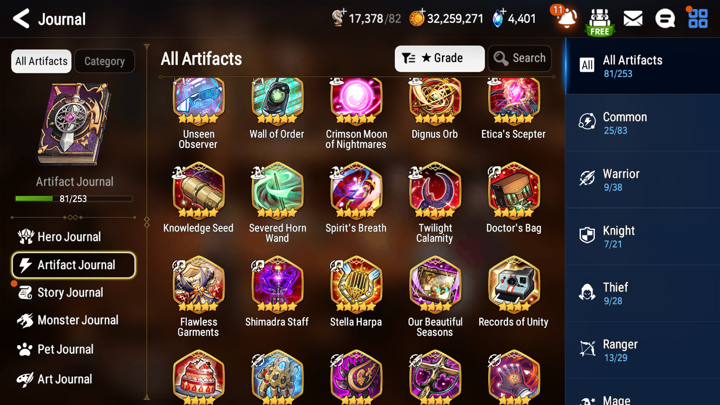 [GLOBAL] Epic 7 Seven 12ML + 34 4★ ML(lots dups) + 40 ML Coin Sea Phantom Politis Belian Solitaria Straze Fallen Cecilia Kura Maid Chloe Luluca + Name 10-10 Account-Mobile Games Starter