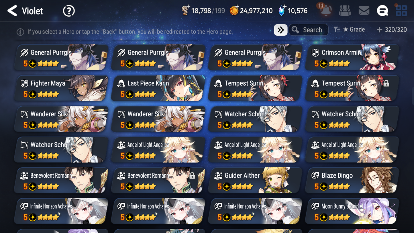 [GLOBAL] Epic 7 Seven 13ML + 34 4★ ML(lots dups) New Moon Luna Harsetti Lionheart Cermia Judge Kise Ambitious Tywin Spirit Eye Celine Requiem Roana 10k Gems+20 speed 10-10 Account-Mobile Games Starter