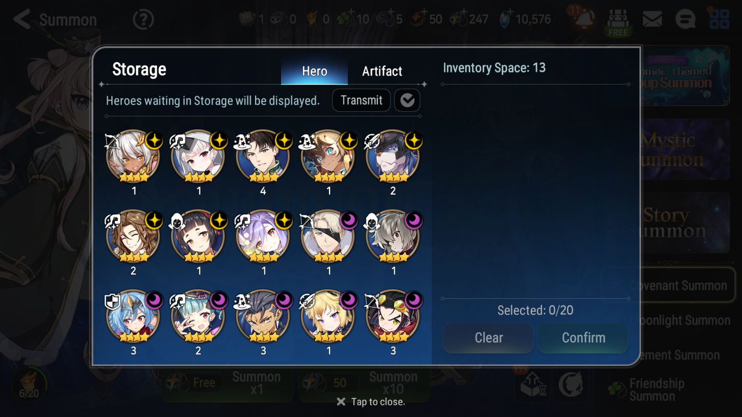 [GLOBAL] Epic 7 Seven 12ML + 34 4★ ML(lots dups) New Moon Luna Harsetti Lionheart Cermia Judge Kise Ambitious Tywin Spirit Eye Celine Requiem Roana 10k Gems 10-10 Account-Mobile Games Starter