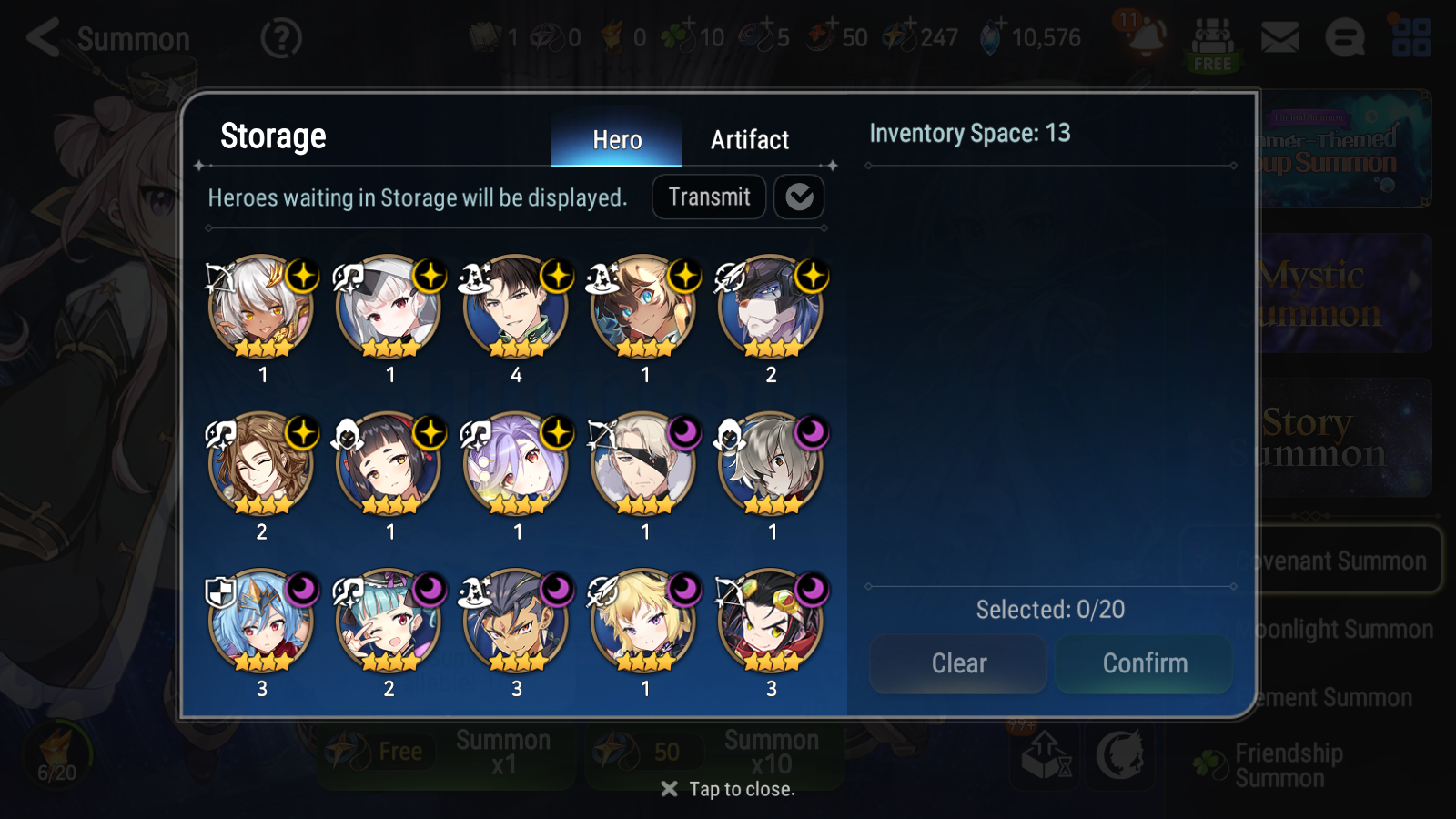 [GLOBAL] Epic 7 Seven 12ML + 34 4★ ML(lots dups) New Moon Luna Harsetti Lionheart Cermia Judge Kise Ambitious Tywin Spirit Eye Celine Requiem Roana 10k Gems 10-10 Account-Mobile Games Starter
