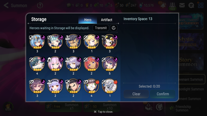[GLOBAL] Epic 7 Seven 12ML + 34 4★ ML(lots dups) New Moon Luna Harsetti Lionheart Cermia Judge Kise Ambitious Tywin Spirit Eye Celine Requiem Roana 10k Gems 10-10 Account-Mobile Games Starter