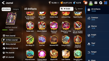 [GLOBAL] Epic 7 Seven 12ML + 34 4★ ML(lots dups) New Moon Luna Harsetti Lionheart Cermia Judge Kise Ambitious Tywin Spirit Eye Celine Requiem Roana 10k Gems 10-10 Account-Mobile Games Starter