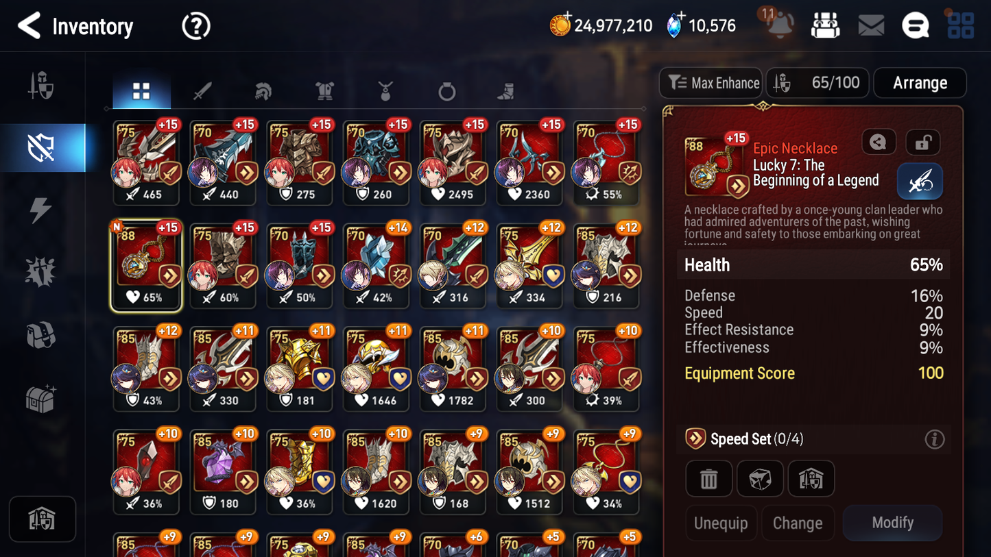 [GLOBAL] Epic 7 Seven 13ML + 34 4★ ML(lots dups) New Moon Luna Harsetti Lionheart Cermia Judge Kise Ambitious Tywin Spirit Eye Celine Requiem Roana 10k Gems+20 speed 10-10 Account-Mobile Games Starter