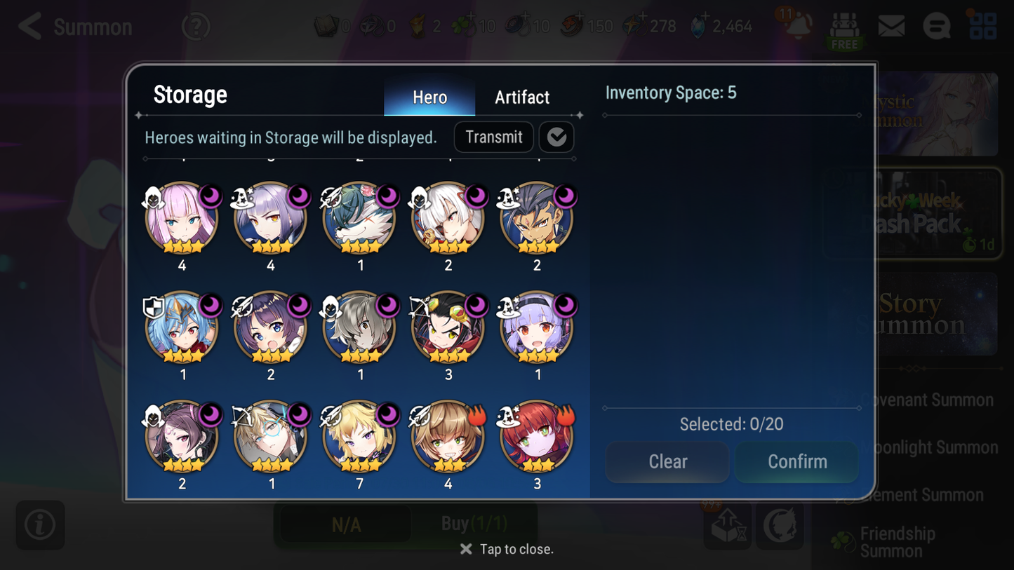 [GLOBAL] Epic 7 Seven 15ML + 31 4★ ML(lots dups) + 30 ML Coin Sea Phantom Politis Abyssal Yufine Straze Kise Krau Kayron Bellona Cecilia Flan Roana Designer Lilibet Rimuru 10-10 Account-Mobile Games Starter