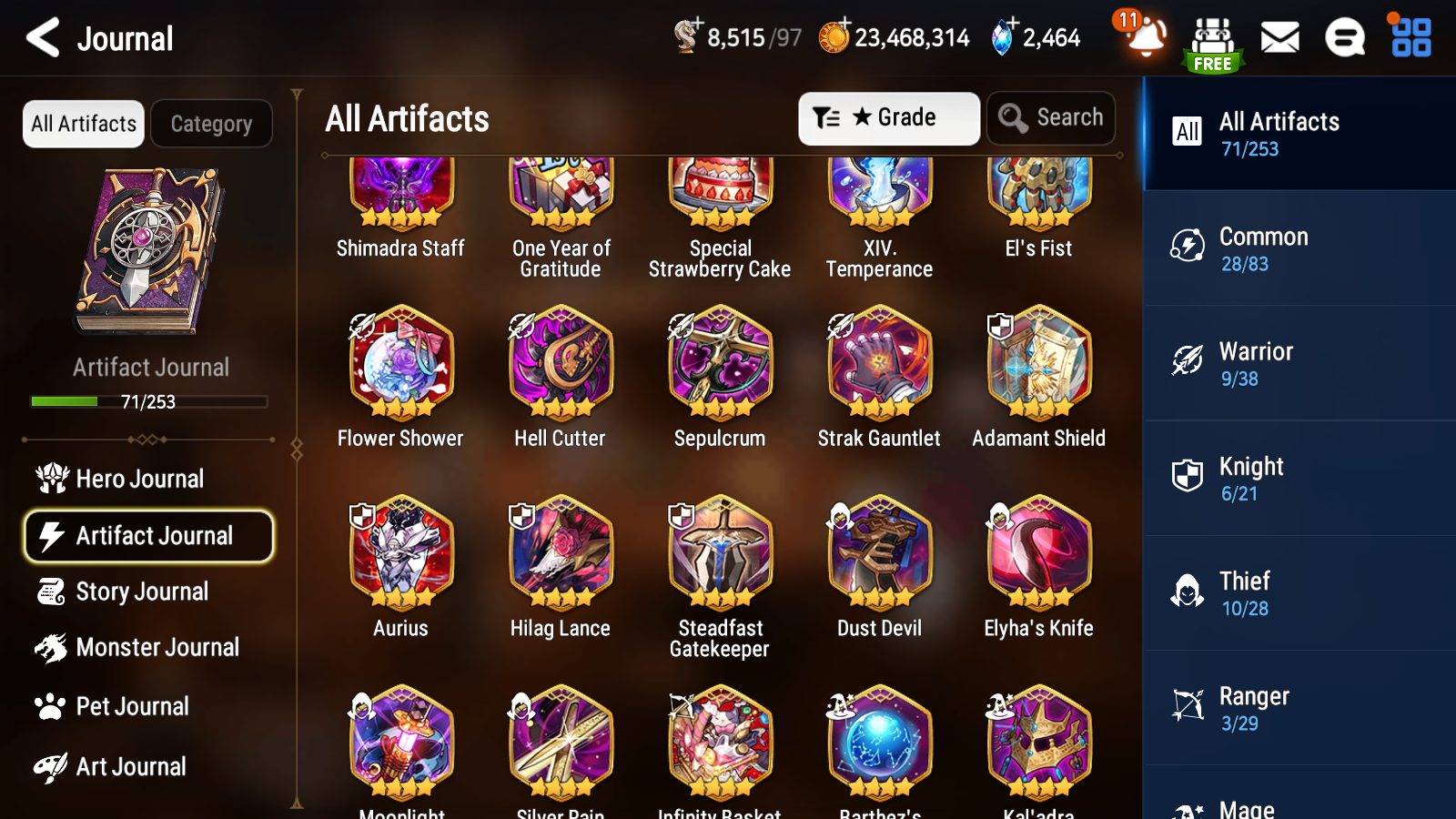 [GLOBAL] Epic 7 Seven 15ML + 31 4★ ML(lots dups) + 30 ML Coin Sea Phantom Politis Abyssal Yufine Straze Kise Krau Kayron Bellona Cecilia Flan Roana Designer Lilibet Rimuru 10-10 Account-Mobile Games Starter