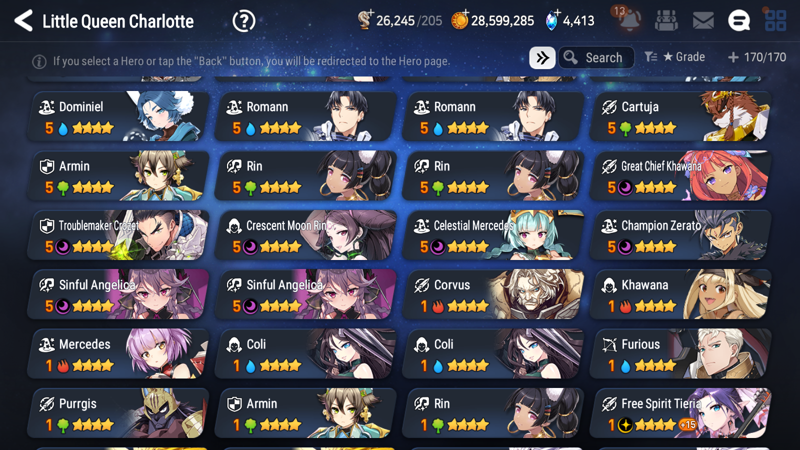 [GLOBAL] Epic 7 Seven 15ML + 31 4★ ML(lots dups) Lady of the Scales Navy Captain Landy Abyssal Yufine Zio Lionheart Cermia Apocalypse Ravi+20 speed 10-10 Account-Mobile Games Starter