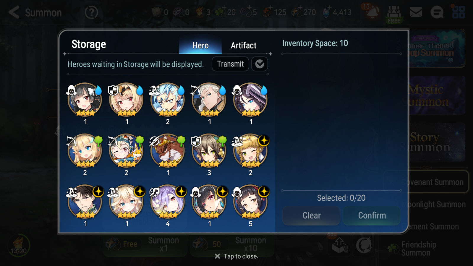 [GLOBAL] Epic 7 Seven 14ML + 31 4★ ML(lots dups) Navy Captain Landy Abyssal Yufine Zio Lionheart Cermia Apocalypse Ravi 10-10 Account-Mobile Games Starter
