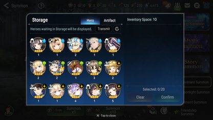 [GLOBAL] Epic 7 Seven 14ML + 31 4★ ML(lots dups) Navy Captain Landy Abyssal Yufine Zio Lionheart Cermia Apocalypse Ravi 10-10 Account-Mobile Games Starter