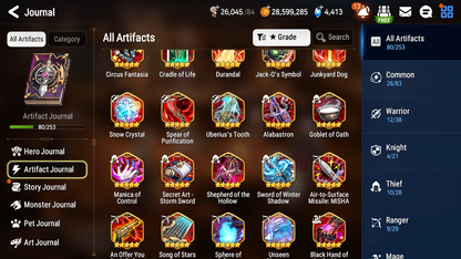 [GLOBAL] Epic 7 Seven 14ML + 31 4★ ML(lots dups) Navy Captain Landy Abyssal Yufine Zio Lionheart Cermia Apocalypse Ravi 10-10 Account-Mobile Games Starter