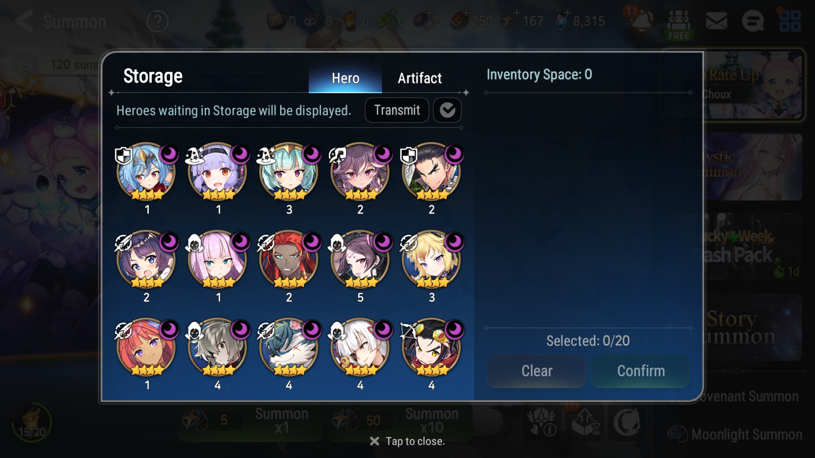 [GLOBAL] Epic 7 Seven 13ML + 31 4★ ML(lots dups) Witch of the Mere Tenebria Abyssal Yufine Straze Belian Apocalypse Ravi Requiem Roana 10-10 Account-Mobile Games Starter