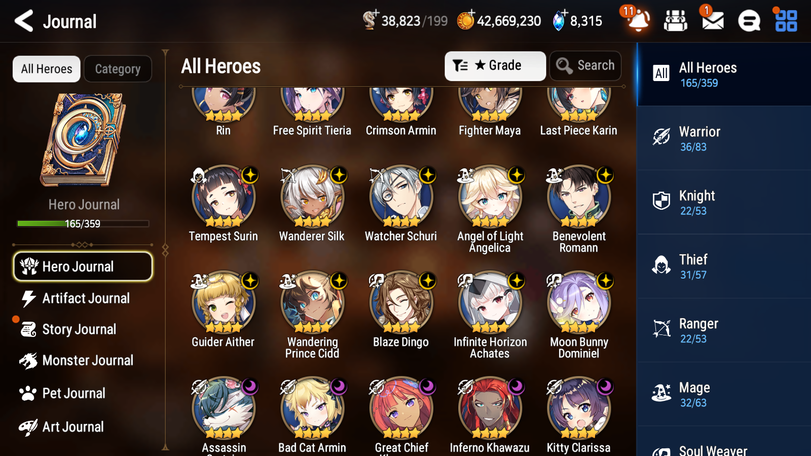 [GLOBAL] Epic 7 Seven 15ML + 31 4★ ML(lots dups) Witch of the Mere Tenebria New Moon Luna Abyssal Yufine Straze Belian Apocalypse Ravi Requiem Roana+20 Speed 10-10 Account-Mobile Games Starter