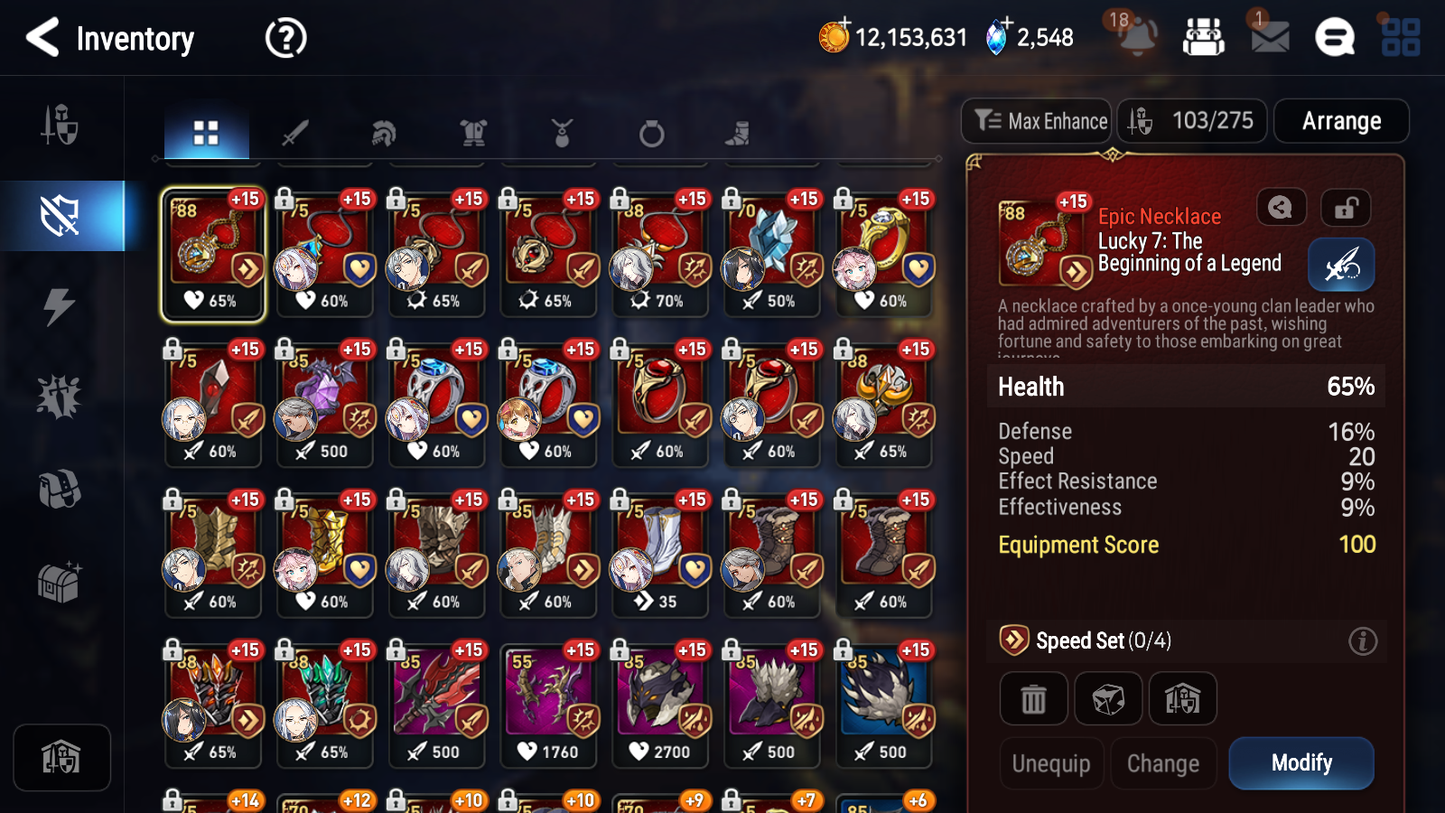 [GLOBAL] Epic 7 Seven 16ML + 32 4★ ML(lots dups) Witch of the Mere Tenebria New Moon Luna Navy Landy Sea Phantom Politis Straze Zio Maid Chloe Ambitious Tywin Specter Tenebria+20 Speed 10-10 Account-Mobile Games Starter