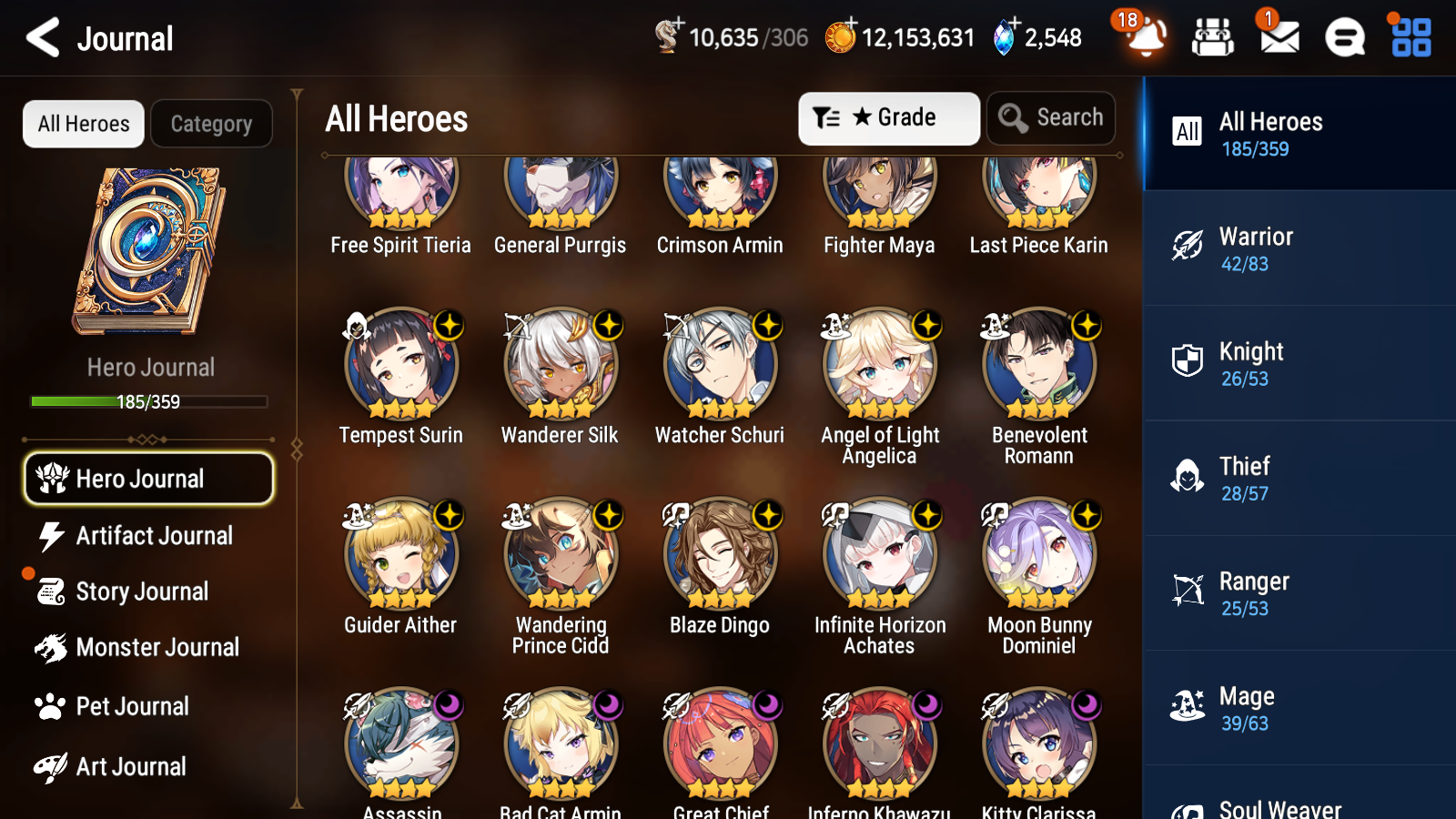 [GLOBAL] Epic 7 Seven 16ML + 32 4★ ML(lots dups) Witch of the Mere Tenebria New Moon Luna Navy Landy Sea Phantom Politis Straze Zio Maid Chloe Ambitious Tywin Specter Tenebria+20 Speed 10-10 Account-Mobile Games Starter