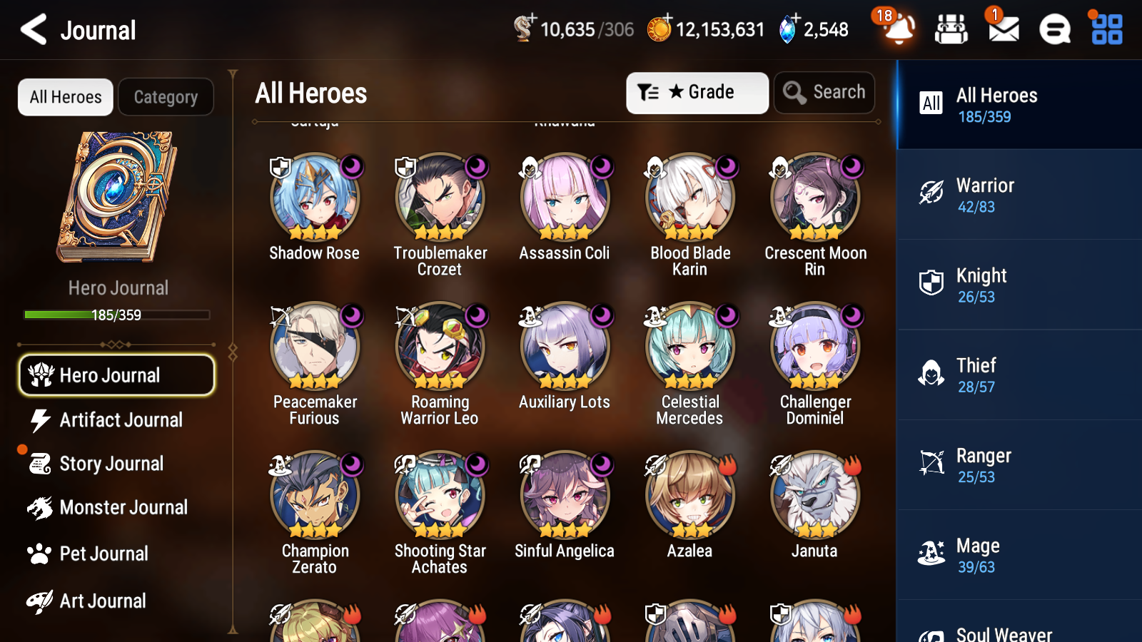 [GLOBAL] Epic 7 Seven 16ML + 32 4★ ML(lots dups) Witch of the Mere Tenebria New Moon Luna Navy Landy Sea Phantom Politis Straze Zio Maid Chloe Ambitious Tywin Specter Tenebria+20 Speed 10-10 Account-Mobile Games Starter