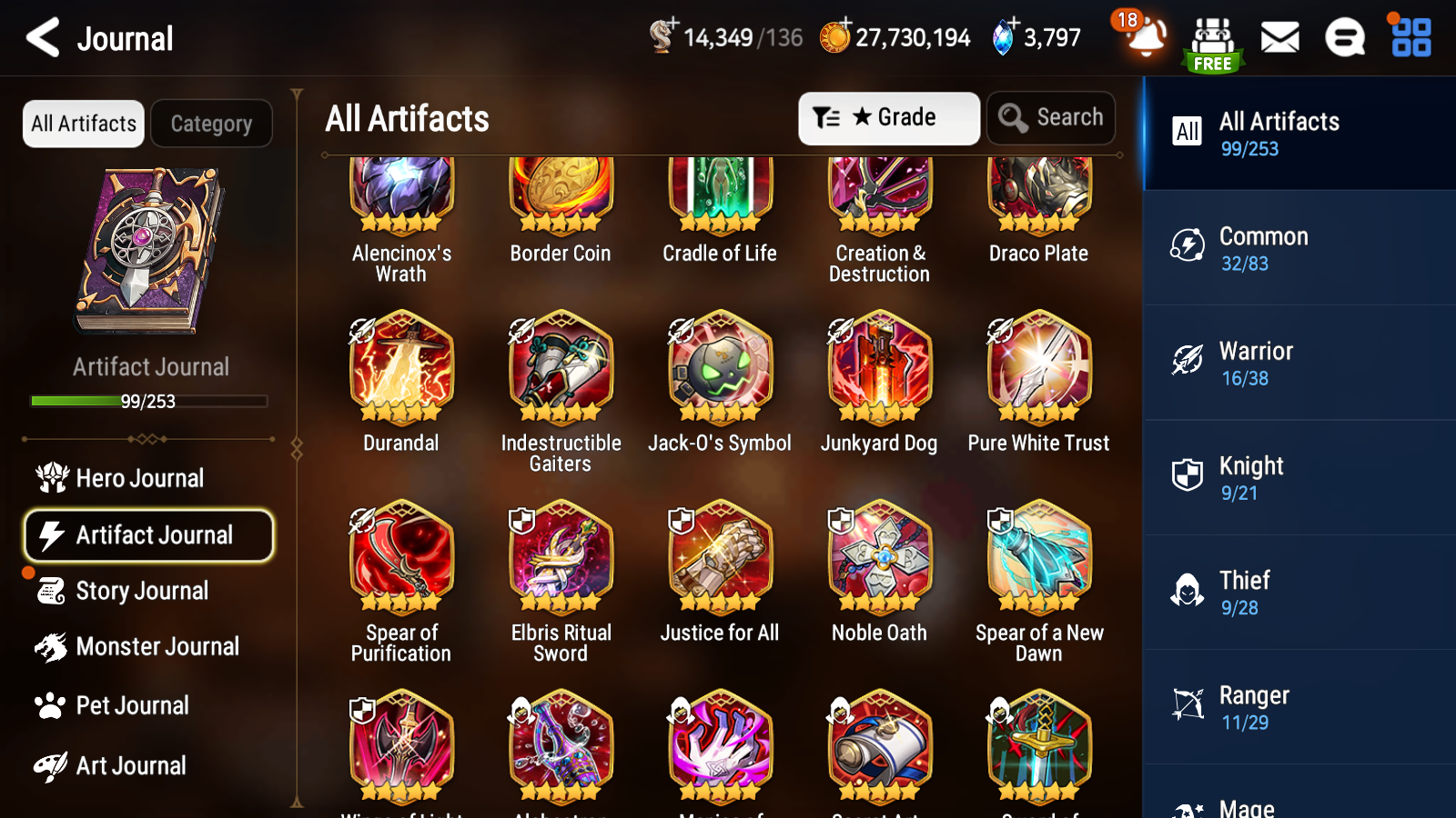 [GLOBAL] Epic 7 Seven 15ML + 33 4★ ML(lots dups) Harsetti Lionheart Cermia LQC Spirit Eye Celine Faithless Lidica Specter Tenebria Sage Baal 10-10 Account-Mobile Games Starter