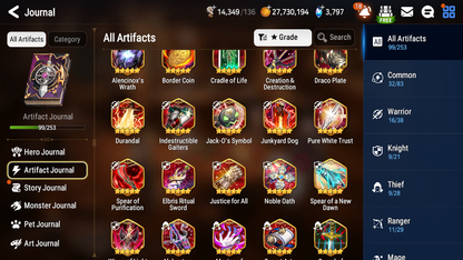 [GLOBAL] Epic 7 Seven 15ML + 33 4★ ML(lots dups) Harsetti Lionheart Cermia LQC Spirit Eye Celine Faithless Lidica Specter Tenebria Sage Baal 10-10 Account-Mobile Games Starter