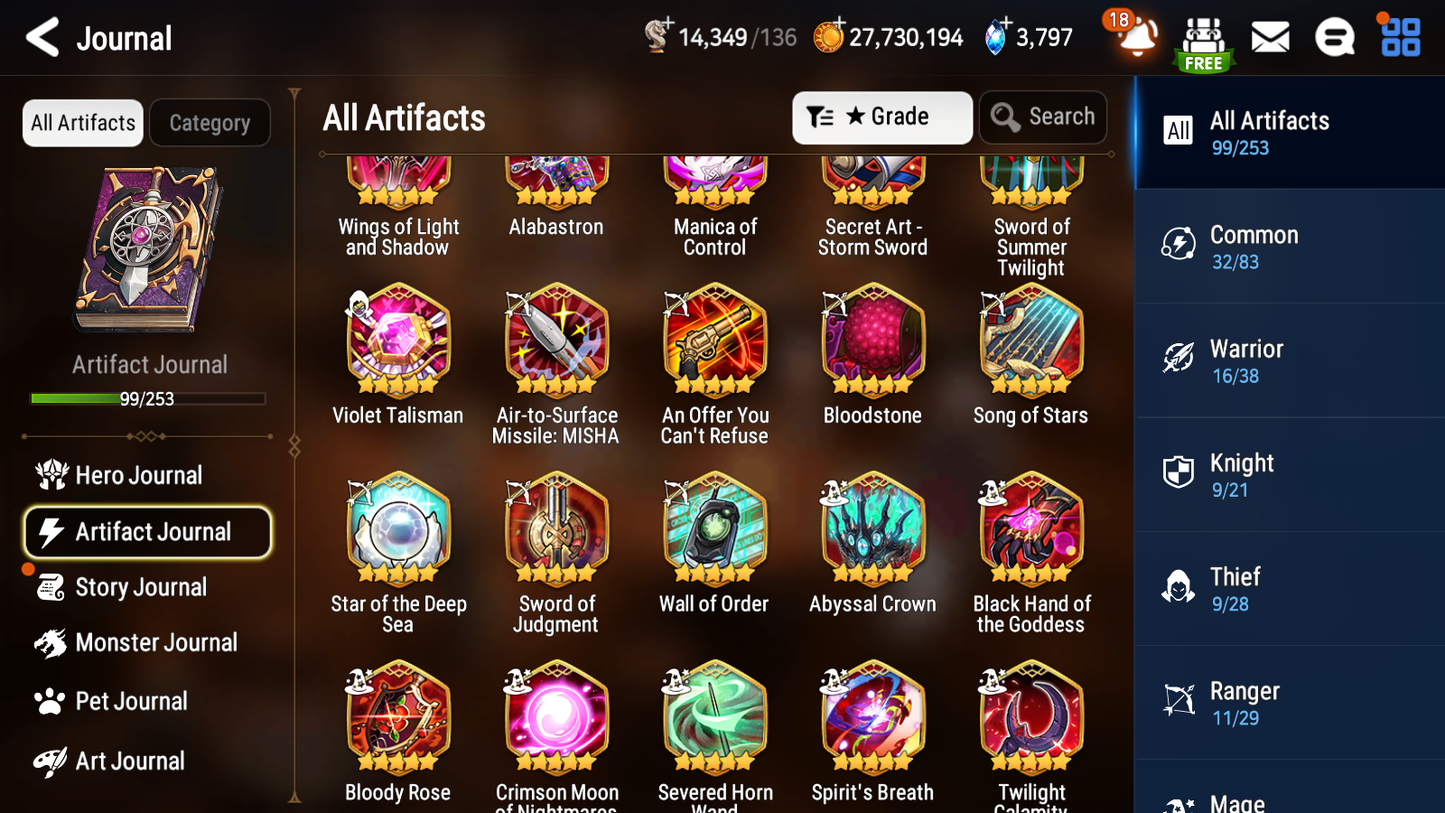 [GLOBAL] Epic 7 Seven 15ML + 33 4★ ML(lots dups) Harsetti Lionheart Cermia LQC Spirit Eye Celine Faithless Lidica Specter Tenebria Sage Baal 10-10 Account-Mobile Games Starter