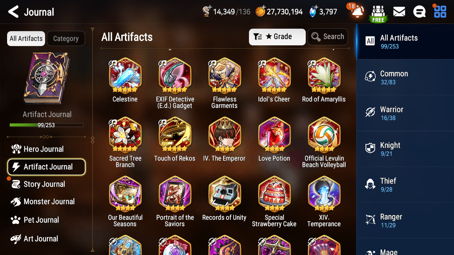 [GLOBAL] Epic 7 Seven 15ML + 33 4★ ML(lots dups) Harsetti Lionheart Cermia LQC Spirit Eye Celine Faithless Lidica Specter Tenebria Sage Baal 10-10 Account-Mobile Games Starter