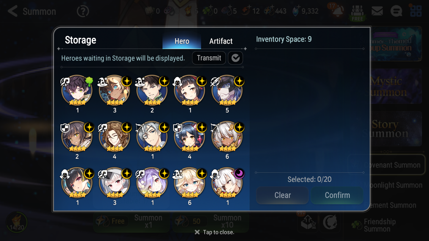 [GLOBAL] Epic 7 Seven 16ML + 34 4★ ML(lots dups) + 40 ML Coin Sea Phantom Politis Abyssal Yufine Straze Requiem Roana Designer Lilibet etc +Name 10-10 Account-Mobile Games Starter