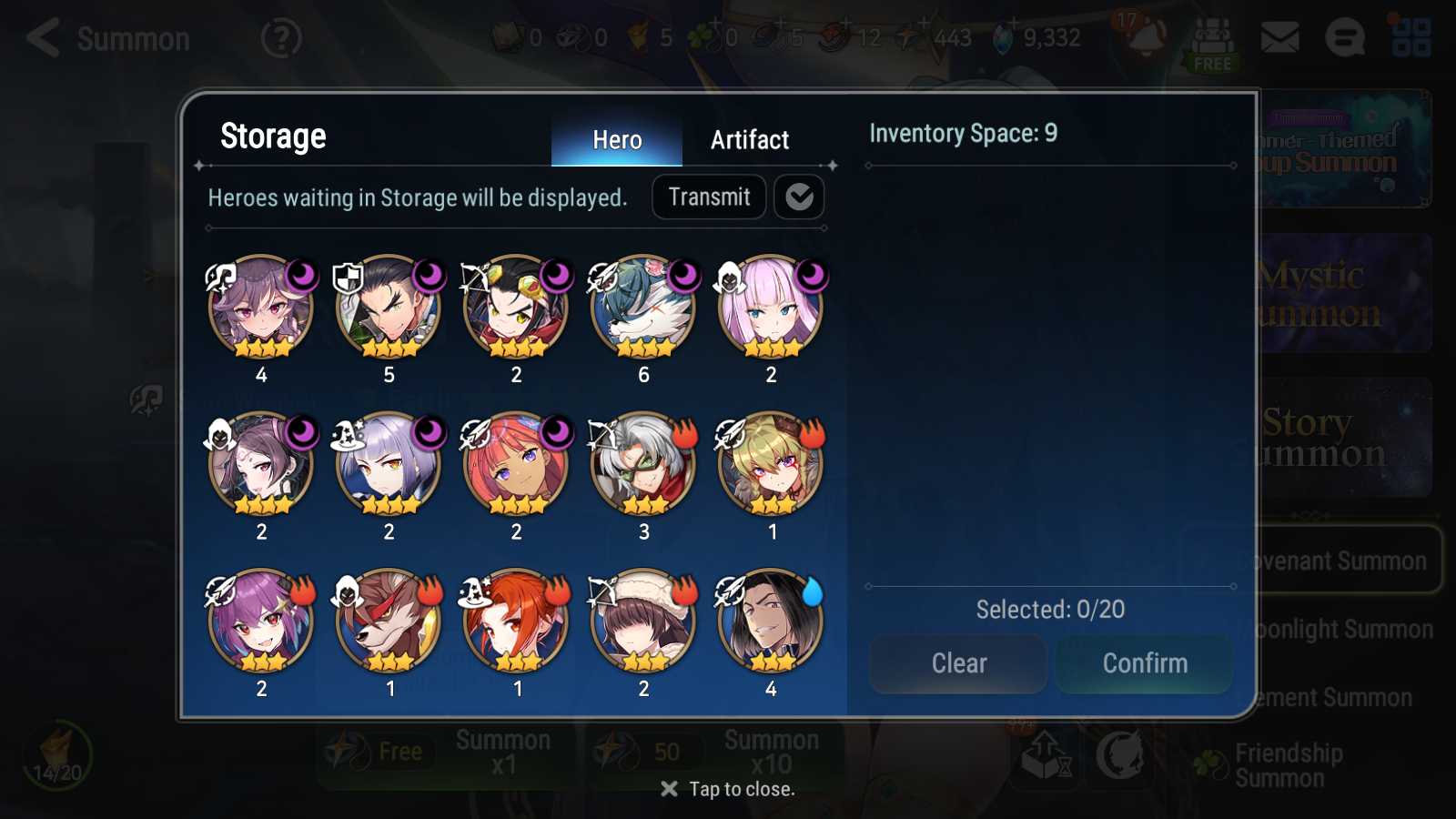 [GLOBAL] Epic 7 Seven 16ML + 34 4★ ML(lots dups) + 40 ML Coin Sea Phantom Politis Abyssal Yufine Straze Requiem Roana Designer Lilibet etc +Name 10-10 Account-Mobile Games Starter