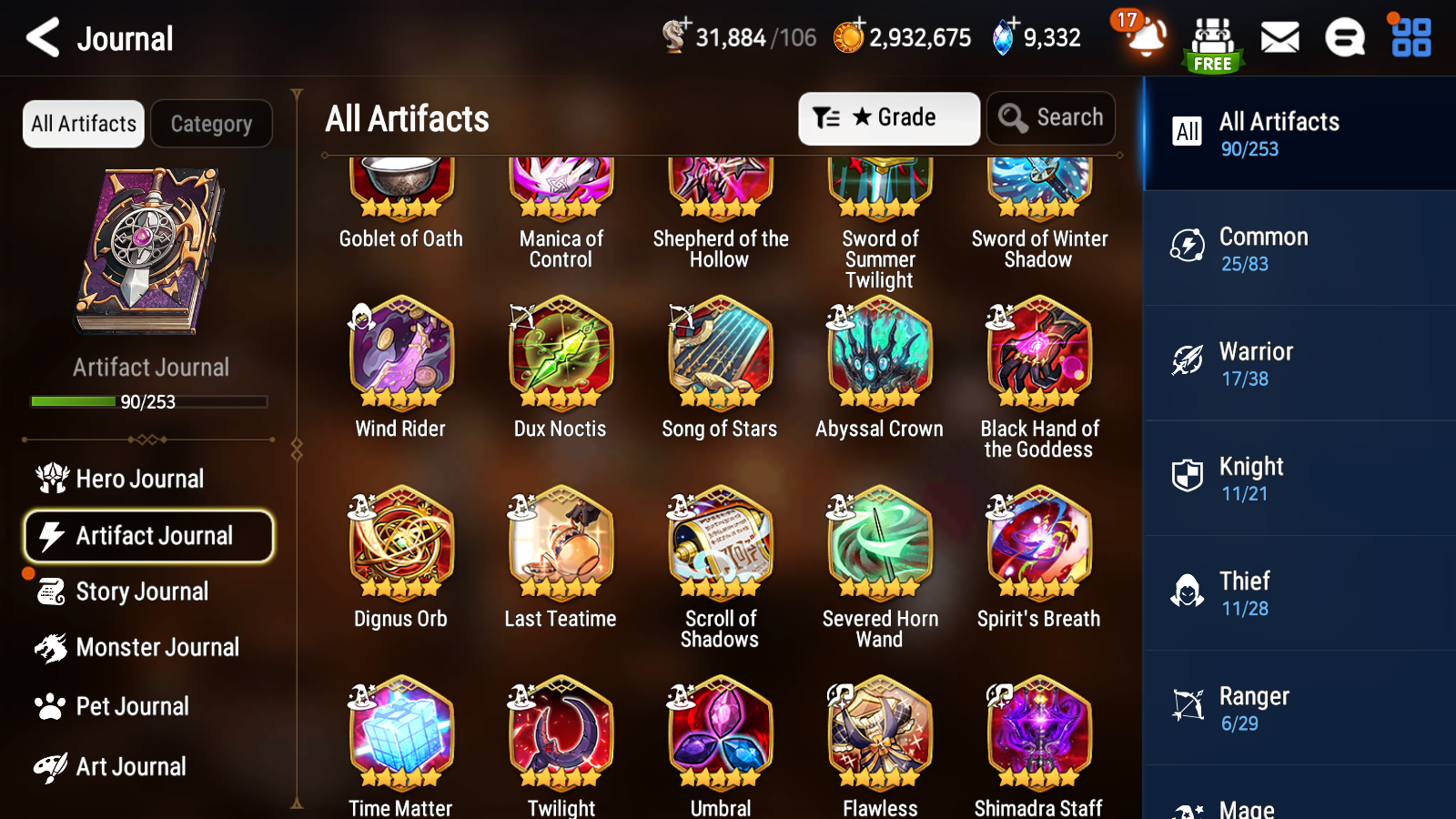 [GLOBAL] Epic 7 Seven 16ML + 34 4★ ML(lots dups) + 40 ML Coin Sea Phantom Politis Abyssal Yufine Straze Requiem Roana Designer Lilibet etc +Name 10-10 Account-Mobile Games Starter