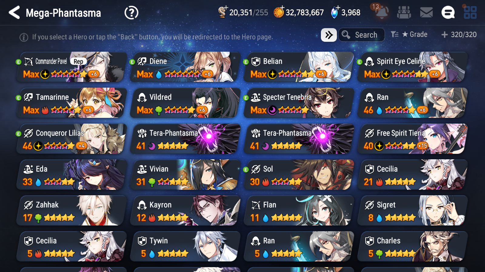 [GLOBAL] Epic 7 Seven 17ML + 31 4★ ML(lots dups) + 30 ML Coin Sea Phantom Politis Bystander Hwayoung Arbiter Vildred Belian Conqueror Lilias Spirit Eye Celine Commander Pavel Archdemon's Shadow+20 speed 10-10 Account-Mobile Games Starter