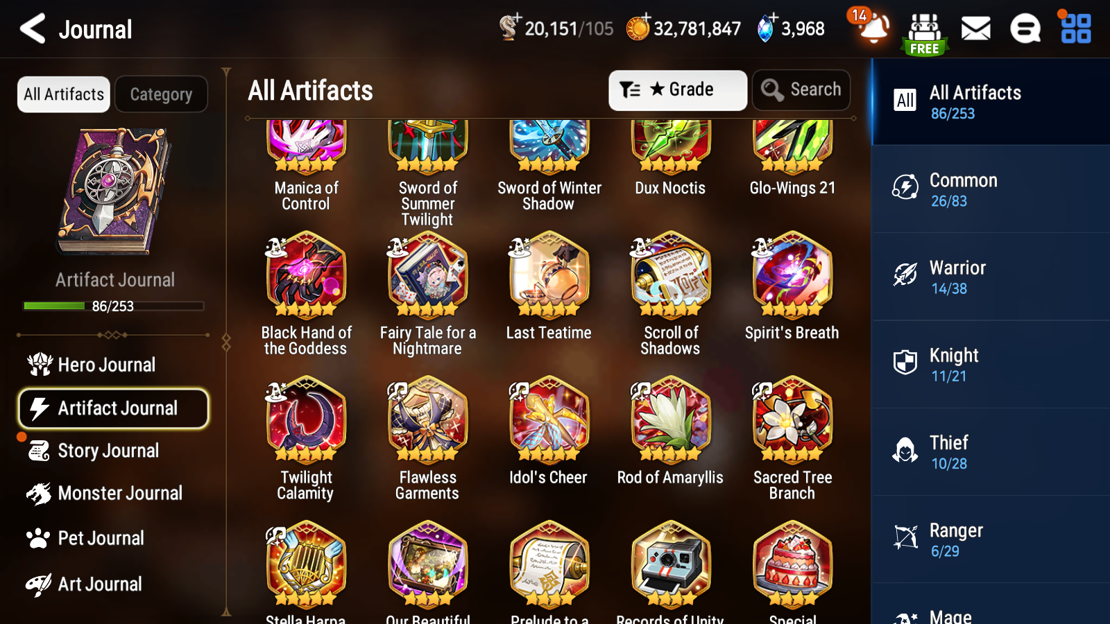 [GLOBAL] Epic 7 Seven 15ML + 30 4★ ML(lots dups) + 30 ML Coin Sea Phantom Politis Bystander Hwayoung Arbiter Vildred Belian Conqueror Lilias Spirit Eye Celine Commander Pavel Archdemon's Shadow 10-10 Account-Mobile Games Starter