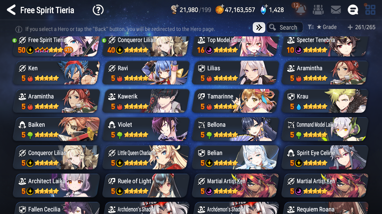 [GLOBAL] Epic 7 Seven 17ML + 33 4★ ML(lots dups) + 40 ML Coin Conqueror Lilias Fallen Cecilia Ken Luluca+20 speed + Name 10-10 Account-Mobile Games Starter