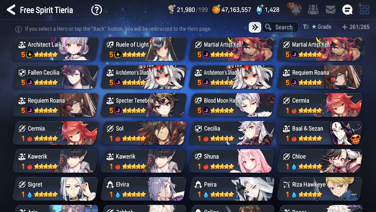 [GLOBAL] Epic 7 Seven 17ML + 33 4★ ML(lots dups) + 40 ML Coin Conqueror Lilias Fallen Cecilia Ken Luluca+20 speed + Name 10-10 Account-Mobile Games Starter