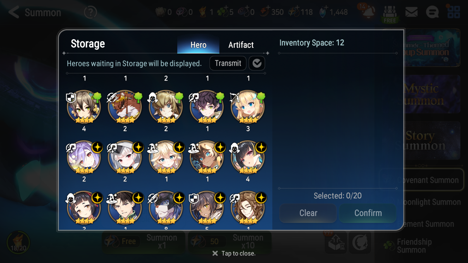 [GLOBAL] Epic 7 Seven 15ML + 33 4★ ML(lots dups) + 40 ML Coin Conqueror Lilias Fallen Cecilia Ken Luluca + Name 10-10 Account-Mobile Games Starter