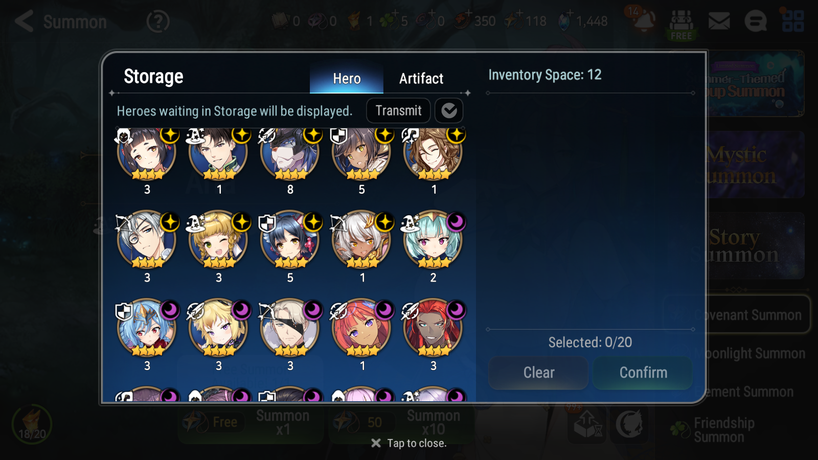 [GLOBAL] Epic 7 Seven 15ML + 33 4★ ML(lots dups) + 40 ML Coin Conqueror Lilias Fallen Cecilia Ken Luluca + Name 10-10 Account-Mobile Games Starter