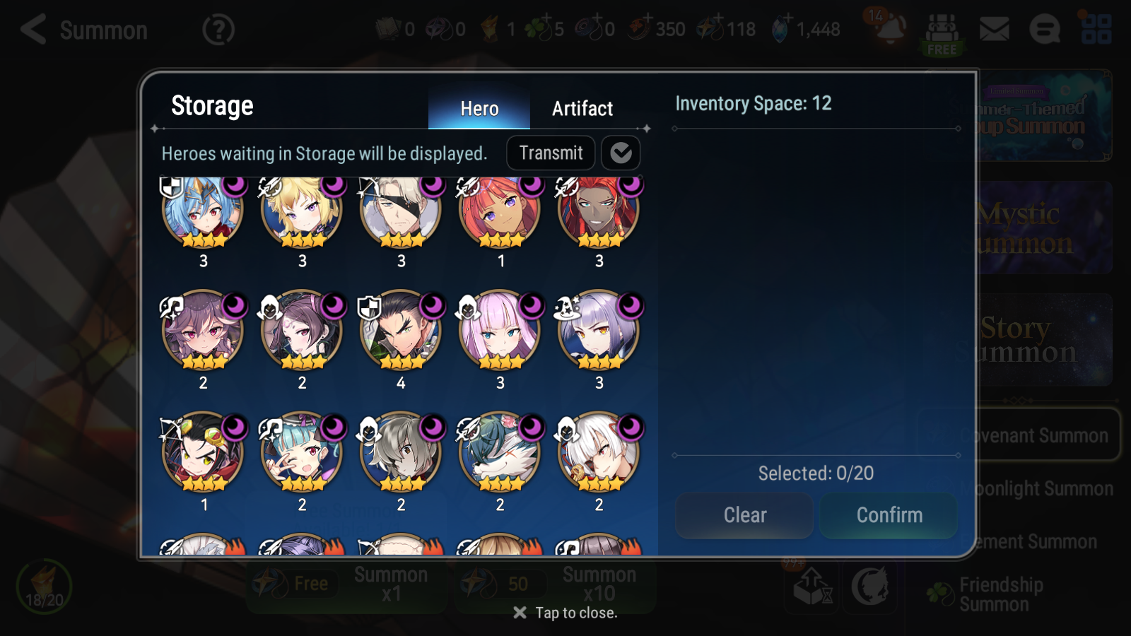[GLOBAL] Epic 7 Seven 15ML + 33 4★ ML(lots dups) + 40 ML Coin Conqueror Lilias Fallen Cecilia Ken Luluca + Name 10-10 Account-Mobile Games Starter