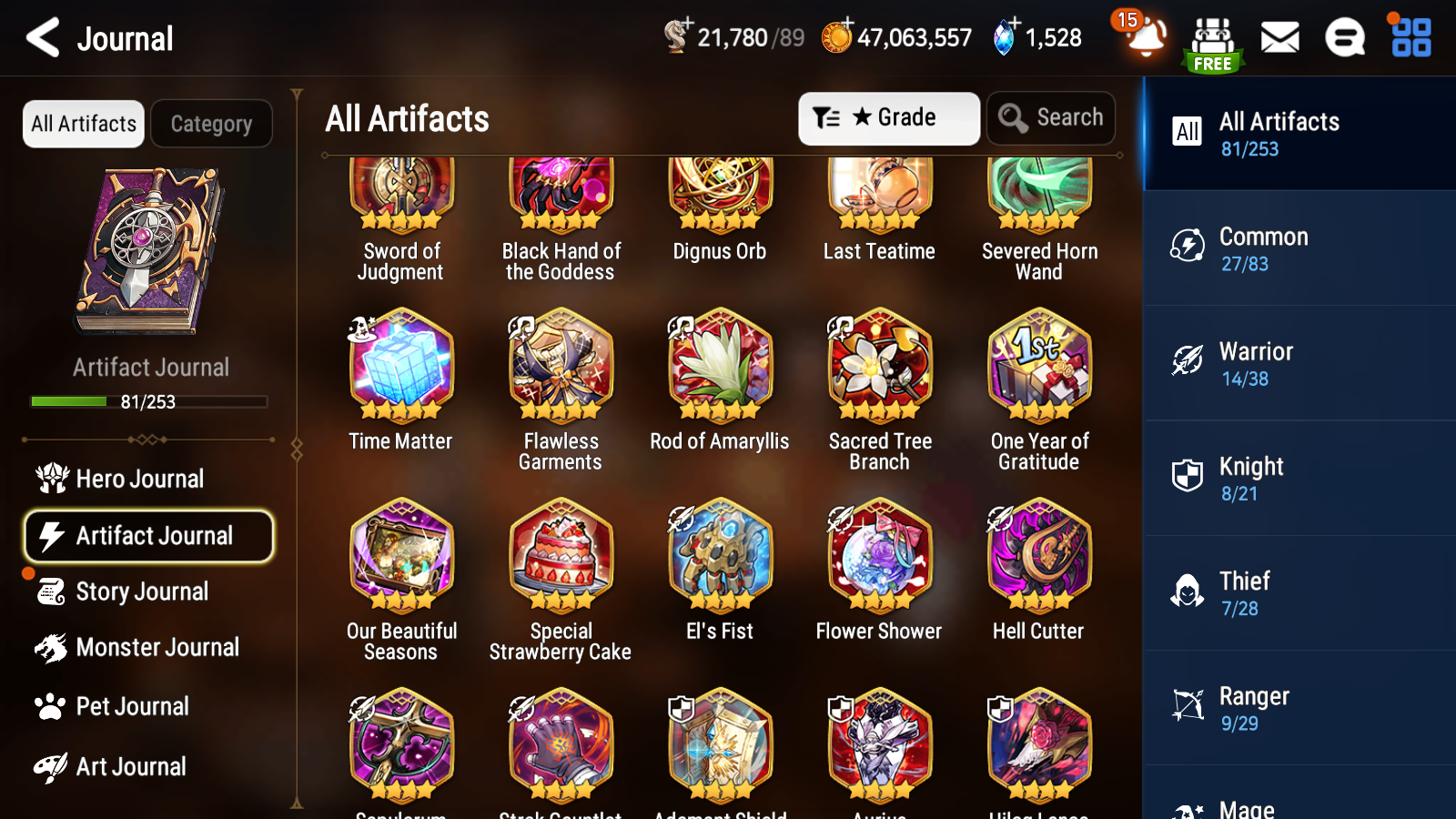[GLOBAL] Epic 7 Seven 15ML + 33 4★ ML(lots dups) + 40 ML Coin Conqueror Lilias Fallen Cecilia Ken Luluca + Name 10-10 Account-Mobile Games Starter