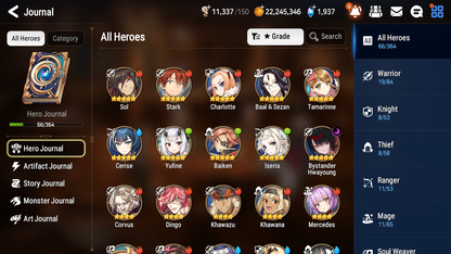 [GLOBAL] Epic 7 Seven 1ML 2LIM Bystander Hwayoung Baiken Cerise + ML Mystics Pulls + 20 Speed Aged Starter Account-Mobile Games Starter