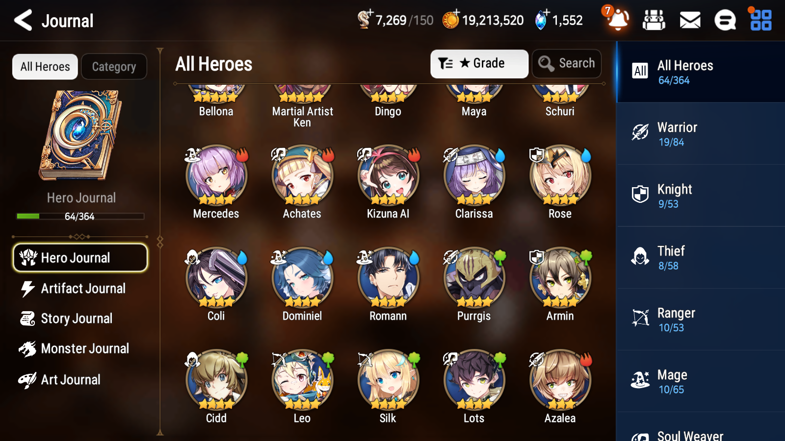 [GLOBAL] Epic 7 Seven 1ML 2LIM Martial Artist Ken Baiken Cerise + ML Mystics Pulls + 20 Speed Aged Starter Account-Mobile Games Starter