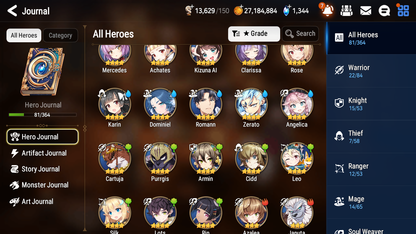 [GLOBAL] Epic 7 Seven 1ML 3LIM Abyssal Yufine Luna Seaside Bellona Summertime Iseria + ML Mystics Pulls + 20 Speed Aged Starter Account-Mobile Games Starter