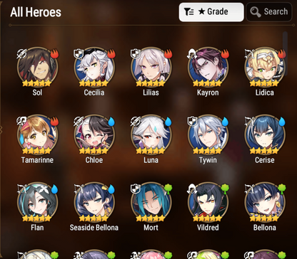 [GLOBAL] Epic 7 Seven 1ML 3LIM Judge Kise Luna Seaside Bellona Cerise + ML pulls + Name Aged Starter Account-Mobile Games Starter