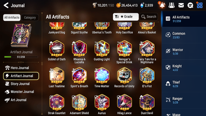 [GLOBAL] Epic 7 Seven 1ML 3LIM Ruele Dizzy Rimuru Landy + ML Mystics Pulls + 20 Speed Aged Starter Account-Mobile Games Starter