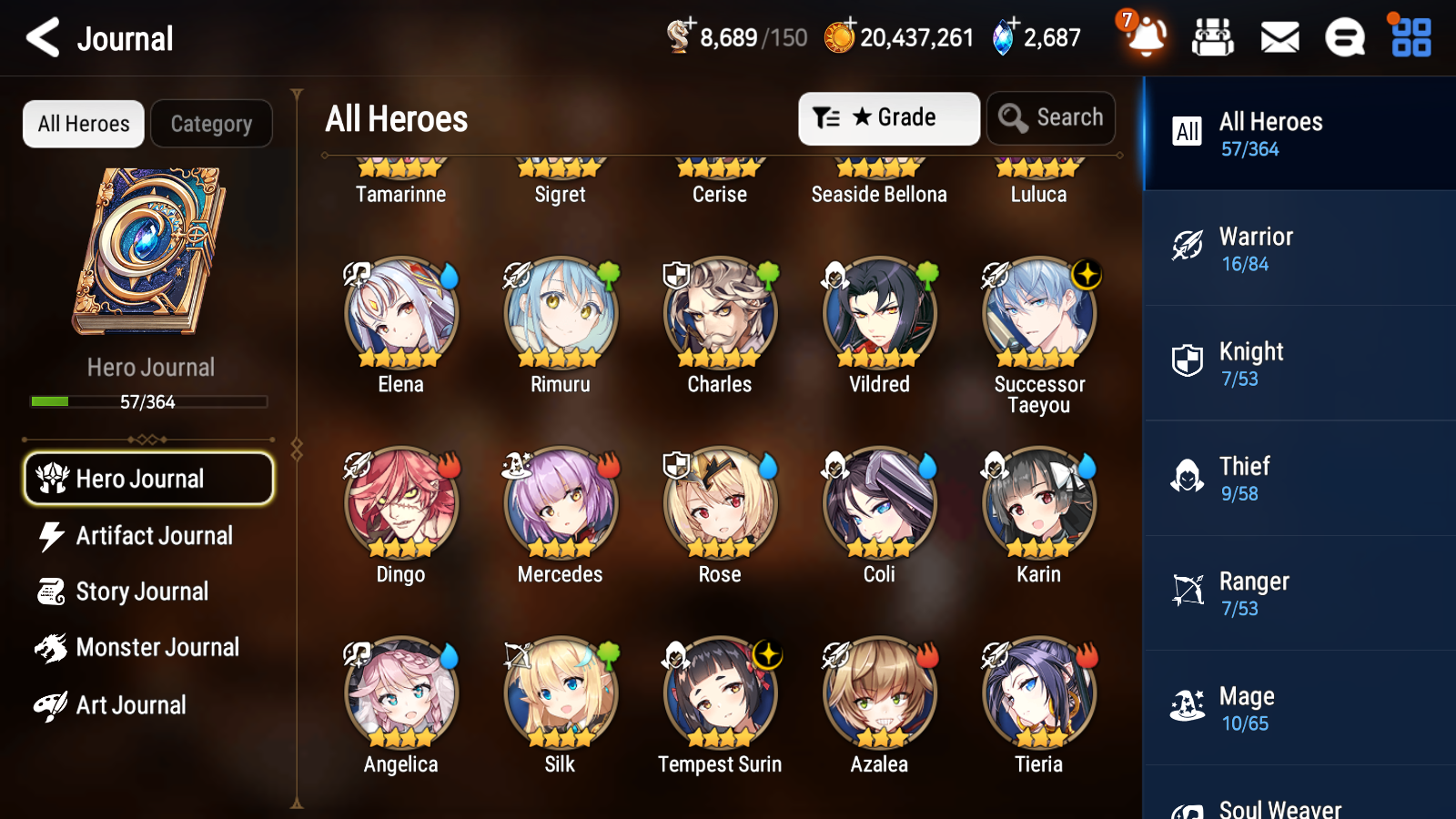 [GLOBAL] Epic 7 Seven 1ML 3LIM Sucessor Taeyou Seaside Bellona Cerise Rimuru + ML Mystics Pulls + 20 Speed + Name Aged Starter Account-Mobile Games Starter