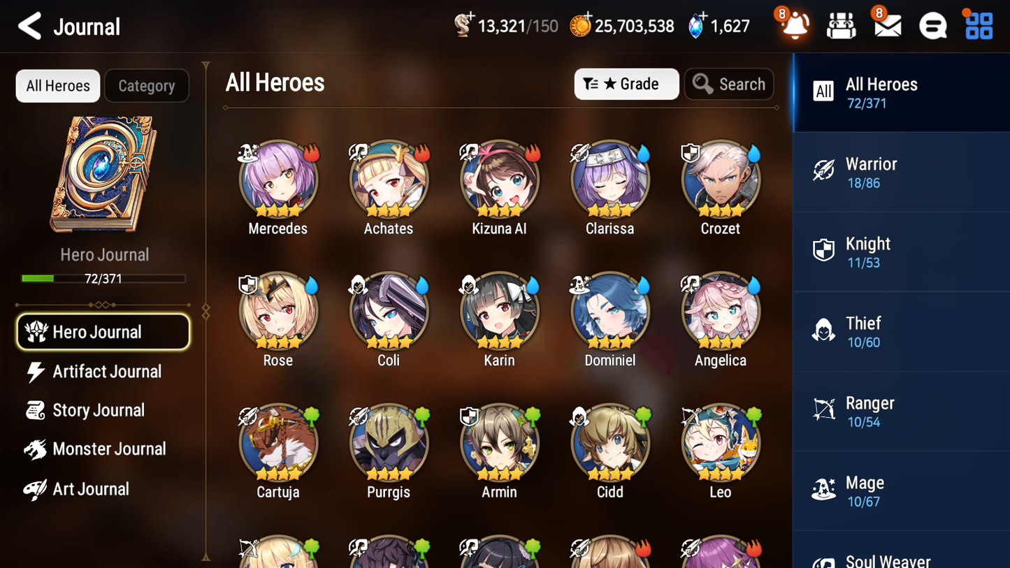 [GLOBAL] Epic 7 Seven 1ML 3LIM Zio Luna Seaside Bellona Baiken + ML Mystics Pulls + 20 Speed Aged Starter Account-Mobile Games Starter