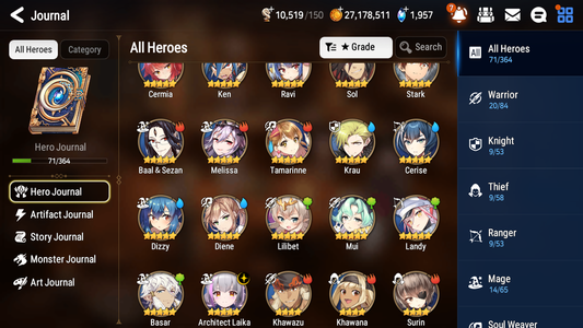 [GLOBAL] Epic 7 Seven 1ML 4LIM Architect Laika Dizzy Diene Landy Cerise + ML Mystics Pulls + 20 Speed Aged Starter Account-Mobile Games Starter