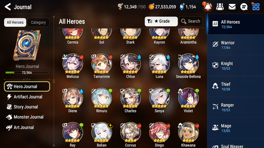 [GLOBAL] Epic 7 Seven 1ML 4LIM Belian Luna Diene Seaside Bellona Rimuru + ML Mystics Pulls + 20 Speed Aged Starter Account-Mobile Games Starter